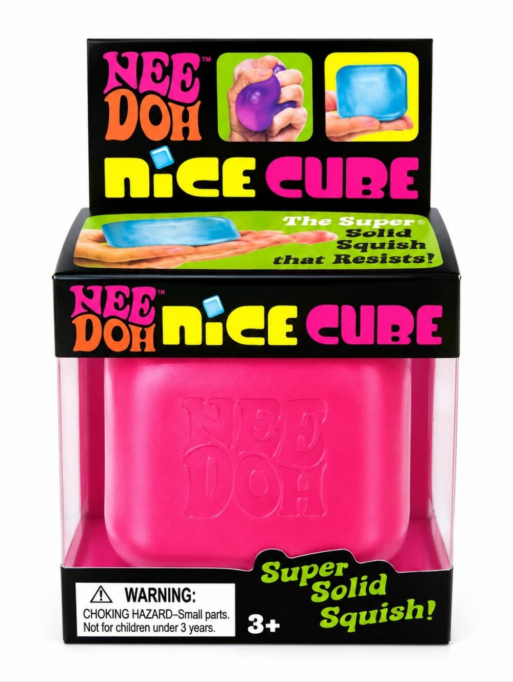 Nice Cube Pink Super Solid Squish Toy